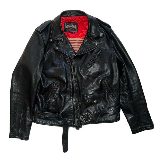 Schott NYC Leather Motorcycle Jacket - Made In USA